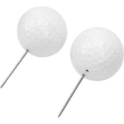 2 STuks Tee Markers met Stalen Prikkers Witte Tee Box Markers voor Baan Driving Range Oefenfaciliteit Buiten Accessoires