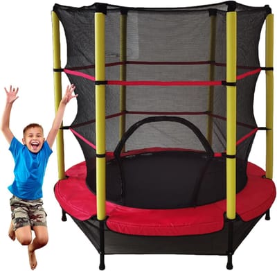 Trampolinenet Vervanging - Veiligheidsnet Trampoline - Veilig Spelen - Weerbestendig Ontwerp - 140 cm Frame - Zwart