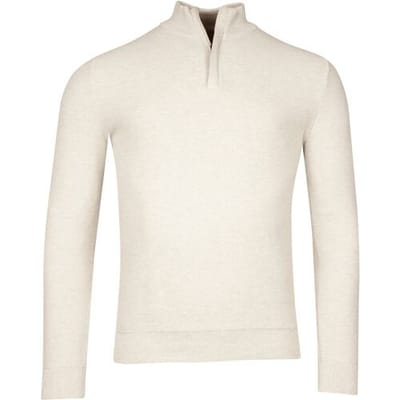 Baileys Trui Half Zip Structure Knit Zip Collar Kitt Melange / male