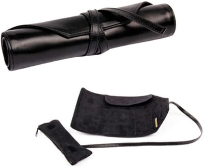 Rhodia Roletui - 2 in 1 Sleeve Roll - Tekenetui - Italiaans Kunstleer - Zwart