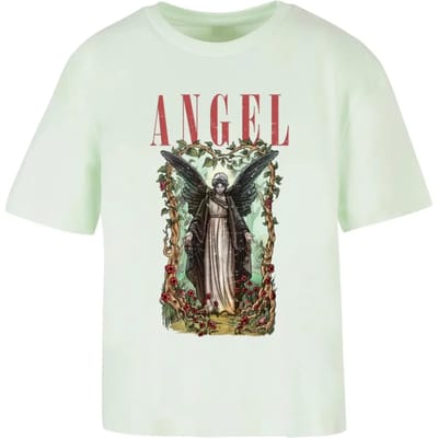 T-shirt met een print op de voorkant voor vrouwen Miss Tee Angel
