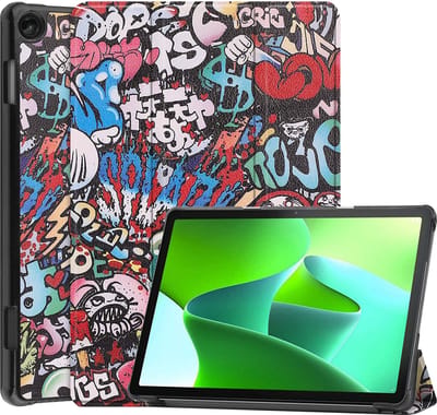 Hoesje Geschikt voor Lenovo Tab M10 (3e / 3rd generatie) - Dun & Stevig - Trifold Bookcase - Hard Cover - Hardcover Book Case - Tablet Hoes - Graffity