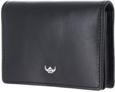 Golden Head Leren kaarthoes Frankfurt Kartenetui 6817 Schwarz zwart