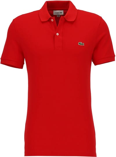Lacoste Heren Poloshirt - Red - Maat M