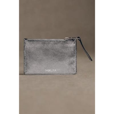 Mikuta The Silver Leather Wallet Silver Size: OS | Wallets & Cardholders Outlet | Dames | Zilver