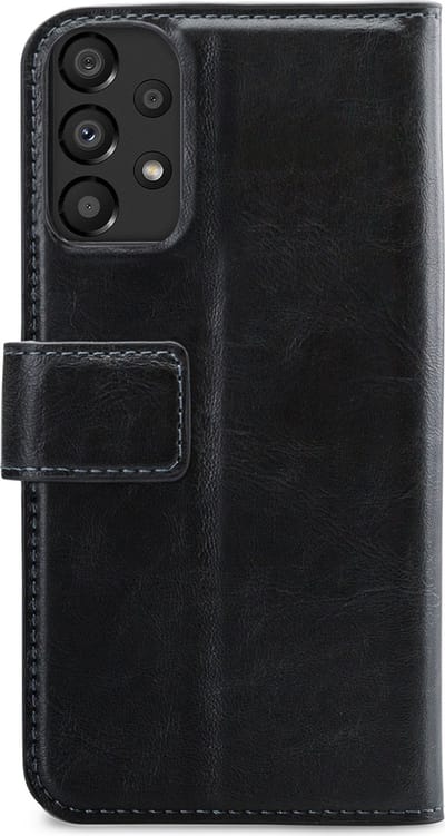 Mobilize Bookcase hoesje geschikt voor Samsung Galaxy A13 4G - Effen Zwart - Kunstleer - 2-in-1 Magnetisch Uitneembaar Design