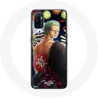 Coque pour Oppo A53 One Piece Joyeux noël Zoro Anime Manga