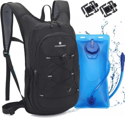 Hydratatie Rugzak - Waterrugzak Drinkzak - Sporten en Outdoor - Inclusief 2L Waterblaas - 40 x 275 cm - Zwart