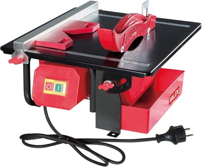 Elektrische Tegelsnijder - Bouw Gereedschap - Precisie Snijden - Afschuiningsmogelijkheid - 360x330mm Werkblad - Rood