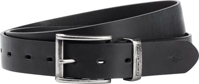 camel active Riem van hoge kwaliteit leer - Maat menswear-S - Zwart