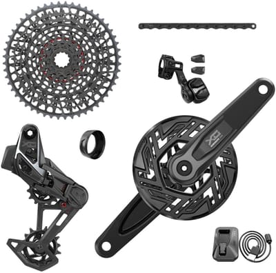 Sram X0 Axs Eagle E-mtb Bosch Groepset Zilver 160 mm 36t / 10-52t