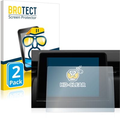 BROTECT - Screenprotector voor Renault Zoe Easy Link 7" - Folie Beschermfolie transparant 2 Stuks