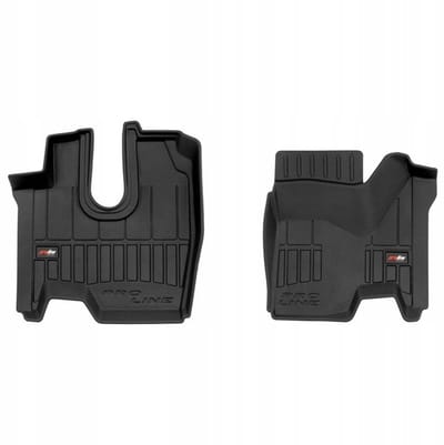 Frogum No.77 - Vrachtwagenmatten geschikt voor Mercedes Atego 1995-2005 - 3D Korfvorm - TPE Rubber - Zwart