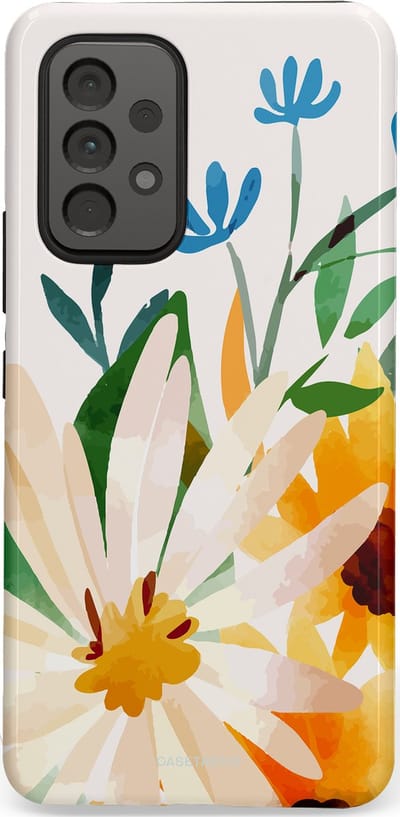 Casetastic Hoesje Geschikt voor Samsung A53 - Stijlvolle Beschermende Duo-layer Case - Veld vol zon