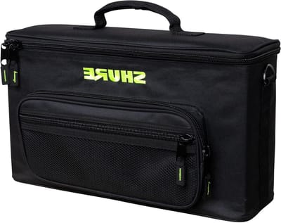 Draagtas Microfoon Systemen - Microfoon Koffer - Opslag Apparatuur - Gewatteerde Binnenkant - 49x32x18 cm - Zwart