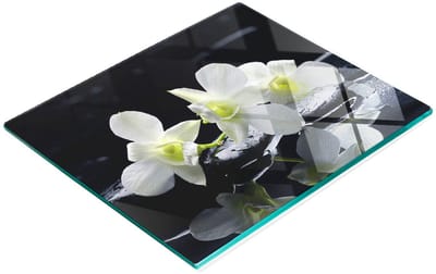Multifunctionele decoratieve snijplank voor de keuken, gehard orchideehout, 60x52 cm