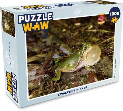 Puzzel Kwakende kikker - Legpuzzel - Puzzel 1000 stukjes volwassenen