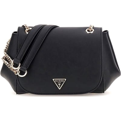 GUESS Schoudertas Talent Convertible Xbody Flap Bag Black Zwart