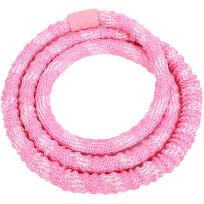 Hula Hoop Lesté Doux Polyester Respectueux de la Taille Ressort Souple Silencieux Cerceau de Fitness pour Équipement d'Entraînement Rosé Roseate