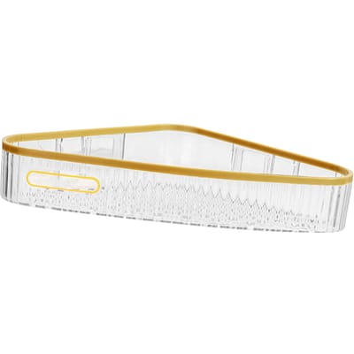 Étagère de rangement murale sans perçage pour douche, étagère de salle de bain, étagère de rangement pour la maison, triangle - white