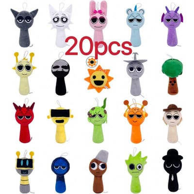 10-20 stuks Sprunki Pluche Speelgoed Zachte Knuffel Cartoon Kussen Kindercadeau Kerst Verjaardag