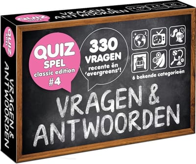 Vragen & Antwoorden #4 - quizpuzzels - pocketformaat Vragenspel - Kaartspel - Quizspel / Trivia Quiz / Aanvulset / Uitbreiding - 330 NIEUWE NEDERLANDSE VRAGEN!
