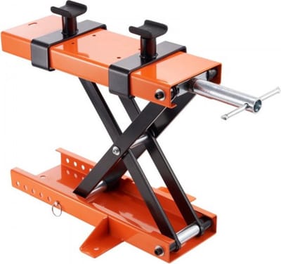 Schaarkrik - Motorkrik - Motorlift op wieltjes - Motorfiets - Montagestandaard - Belastbare heftafel - 120-390 mm werkhoogteVerstelbare Motorkrik - 500KG Motorlift - Motorstandaard Max. 33CM Hoog - Oranje