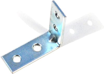 100x Metalen Hoekverbinder 40x40mm - Verzinkte Hoekplaat voor Meubels en Binnenwerk