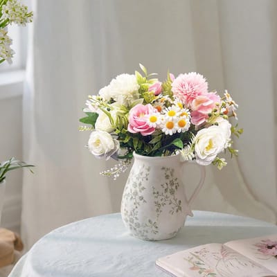 Roze Hortensia Bosjes Kunstbloemen Decoratie voor Binnen en Buiten - Woonkamer, Badkamer en Tuin