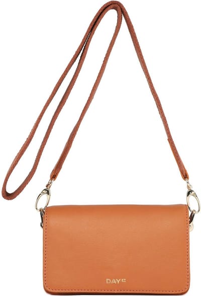 DAY ET Leren Schoudertas Avondtas City Bags Mini Crossbody Bag Orange Pepper Oranje