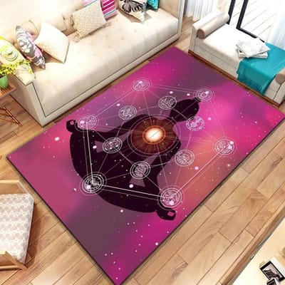 Nieuw In Rainbow 7 Chakra Mandala Boheemse Vloerkleed, Tapijt voor Woonkamer Slaapkamer Bank Deurmat Decoratie, Yoga Zachte Antislip Vloermat 50x80cm (20x31in)