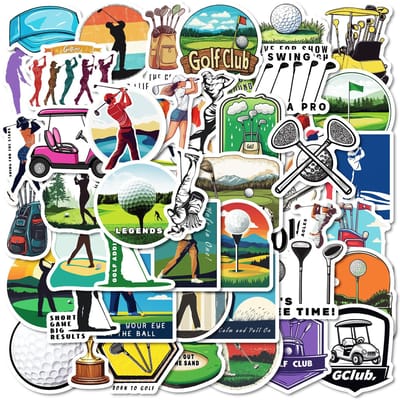 1050 Stuks Buiten Sport Golf Doodle Stickers Cartoon Plezier Creatieve Waterdichte Sticker Kinderspeelgoed Voor Scrapbook Gitaar Waterbeker
