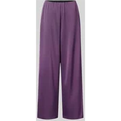 Stoffen broek van satijn met steekzakken model 'PELLA'