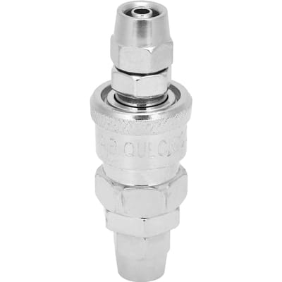 2 stuks snelkoppelingen, zelfborgende gelegeerde stalen pneumatische pijpaccessoires 20SP + 20PP