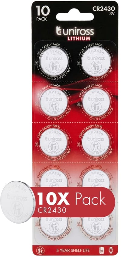 Uniross CR2430 10 pack
