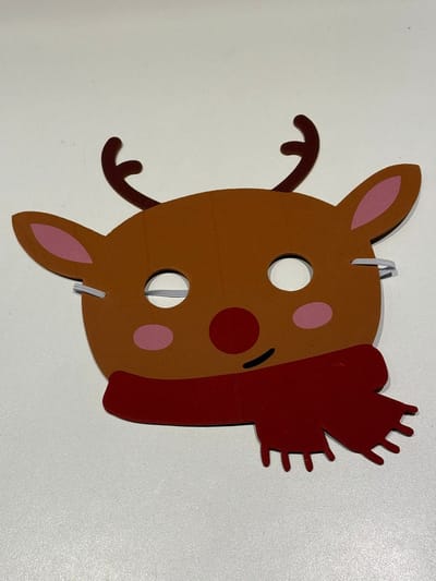 Kerst Masker - Kerstdecoratie - Maskers - Kerstcadeau - 1 Stuks - Rendier