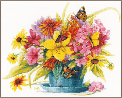 Lanarte Borduurpakket - Borduurset - Borduurpakket volwassenen - Telpakket kit - 37 x 31cm - Kleur perfectie - Marjolein Bastin - PN-0188125
