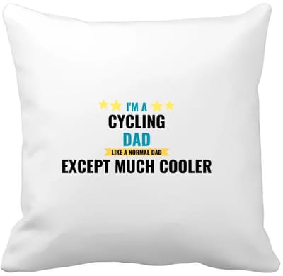 Akyol - i'm a cycling dad like a normal dad except much cooler Kussen hoes - Papa - vader die houdt van fietsen - vader cadeautjes - vaderdag - verjaardagscadeau - verjaardag - cadeau - geschenk - kado - gift - vader artikelen - 40 bij 40 cm