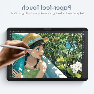 1 stuk Magnetische beschermfolie voor iPad Air 11 Inch (M4/M3/M2-2026/2025/2024), herbruikbare matte folie voor tekenen en schrijven als op papier, krasbestendig en eenvoudig aan te brengen