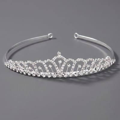 Kroon voor dames-Prinsessenkroon-Diadeem-Kroon-Strass-Elegant en Duurzaam - Geschikt voor Verschillende Gelegenheden-Haarsieraad-Stijl 25
