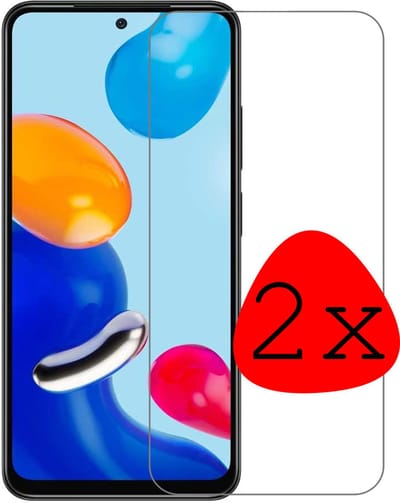 Screenprotector - 2 Stuks Geschikt voor Xiaomi Redmi Note 11 - Extra Sterk - Beschermglas - Gehard Glas - Tempered Glass - Screen Protector