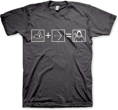 DC Comics Arrow Heren Tshirt -S- Arrow Riddle Grijs