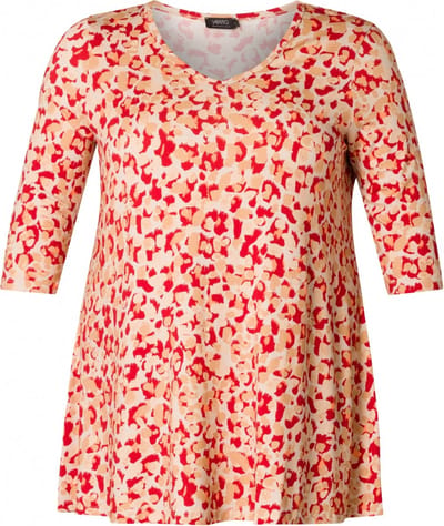 YESTA Ankaria Essential Tops - Light Camel/Multi Co - maat 0(46)