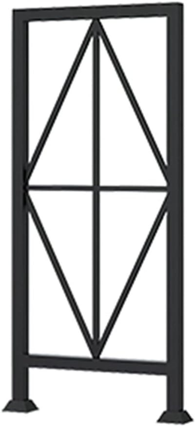 Metalen Leuning Set - Traphek - Veilig Traplopen - Smeedijzeren Kunst - 85 x 40 cm - Zwart