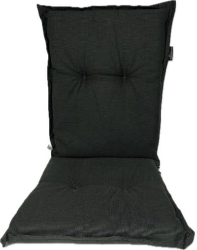 Madison Tuinstoelkussen Lage rug 105x50 cm Rib black