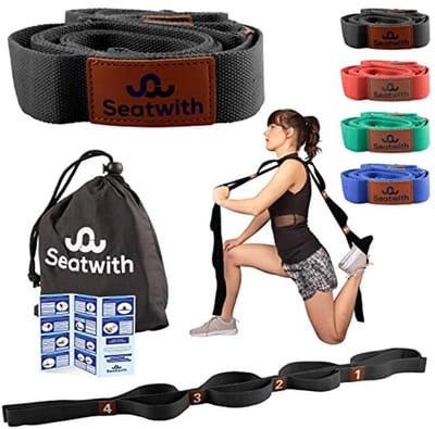 Yoga Stretching Strap - Oefenbanden met Draagtas en Trainingsinstructies - Ideaal voor Fitness, Pilates en Fysiotherapie