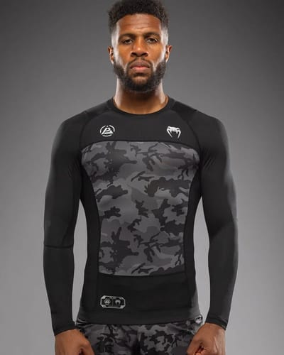 Venum x Polaris L/S Rash Guards Camo Zwart Storm Grijs - S