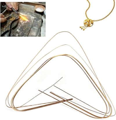 Gouden lasdraad set van 4 stuks, ideaal voor sieraden maken en metaalbewerking, gebruiksvriendelijk en duurzaam