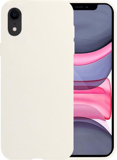 Hoesje - Geschikt voor Apple iPhone XR - Sterk & Shockproof - Hoes Cover - Siliconen Case - Telefoonhoesjes - Wit