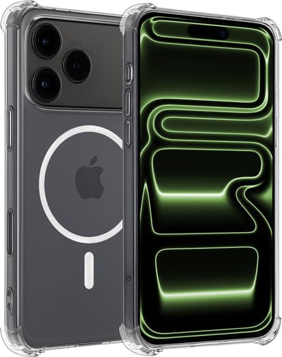Hoesje Geschikt voor iPhone 17 Pro / 18 Pro - Magsafe Compatible - Sterk & Shockproof - Back Cover - Shock Proof Case - Telefoon Hoes Shockproof - Transparant